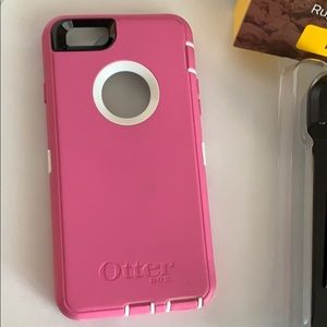 Pink Otter Box Defender Series iPhone 6